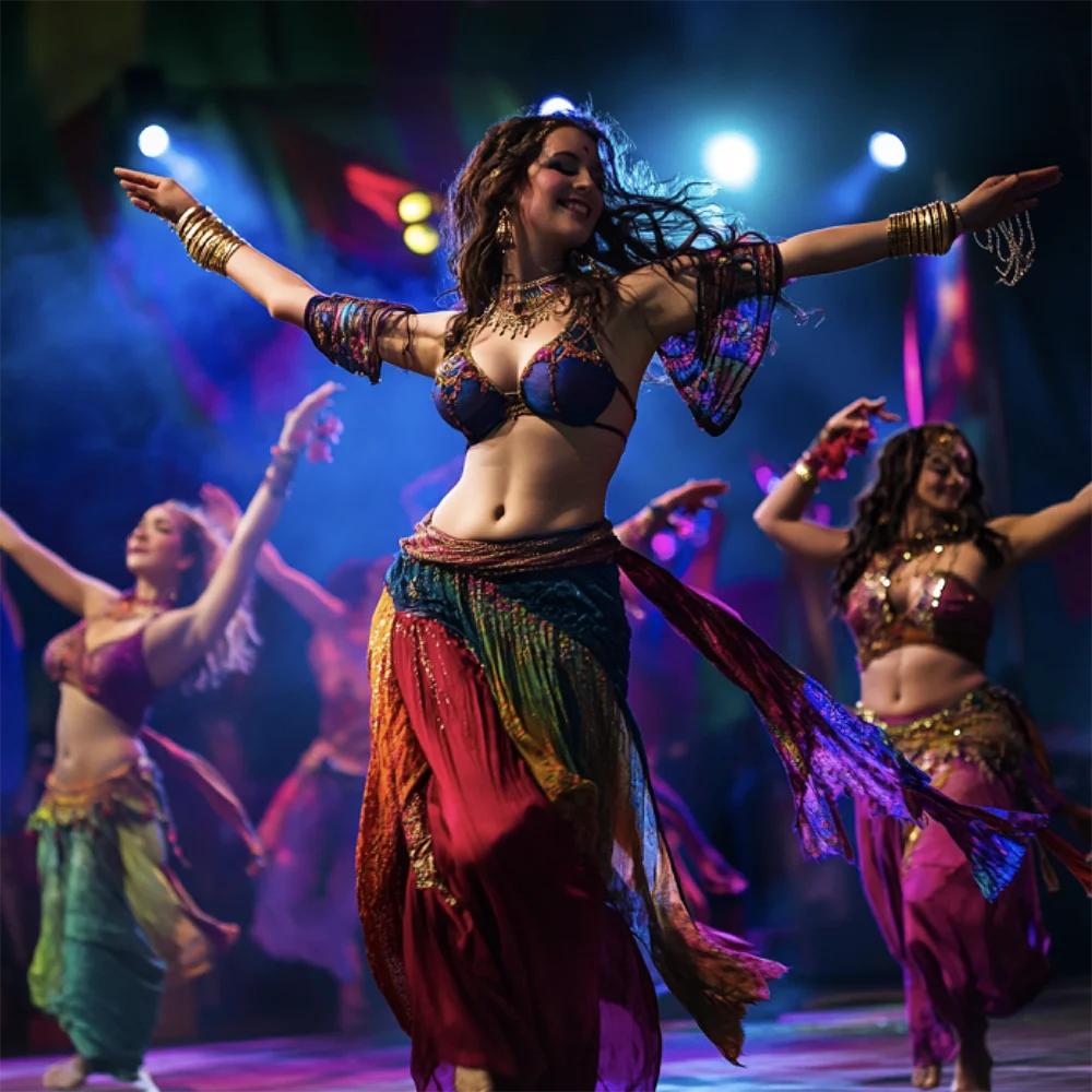 London belly dancers on stage